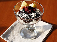 Черничный щербет с ежевикой